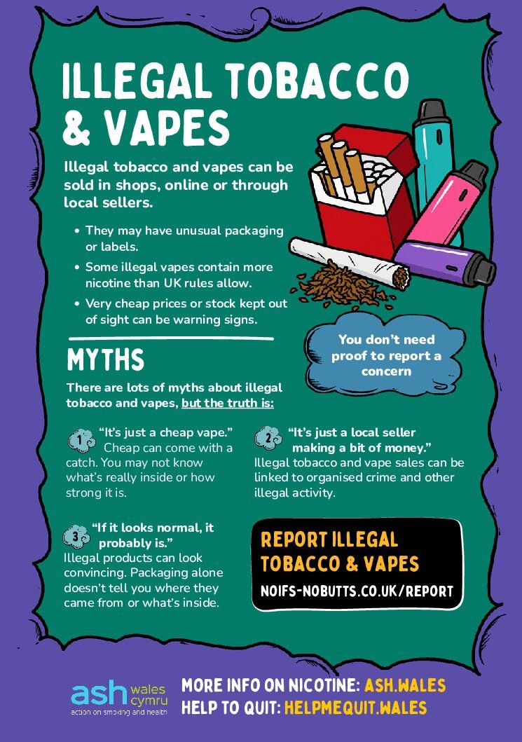 Illegal Tobacco and Vapes youth fact sheet cover
